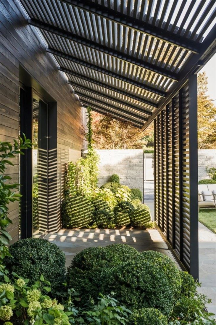 Bioclimatique Electric Sun Louver Metal Framed Pergola Aluminum Pergola Louvered Opening Roof System With Sun Block Blinds Bioclimatique Electric Sun Louver Metal Framed Pergola Aluminum Pergola Louvered Opening Roof System With Sun Block Blinds